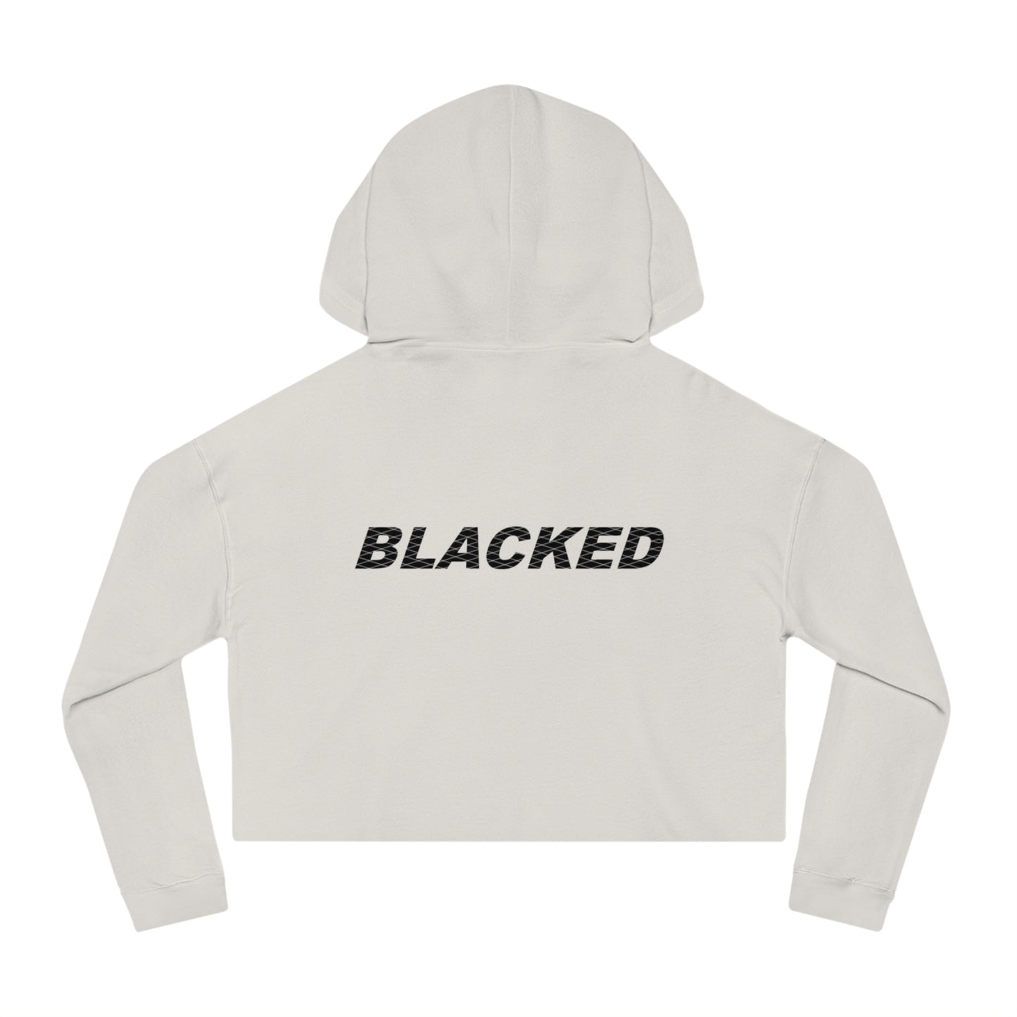 Women’s Cropped Hooded Sweatshirt blacked