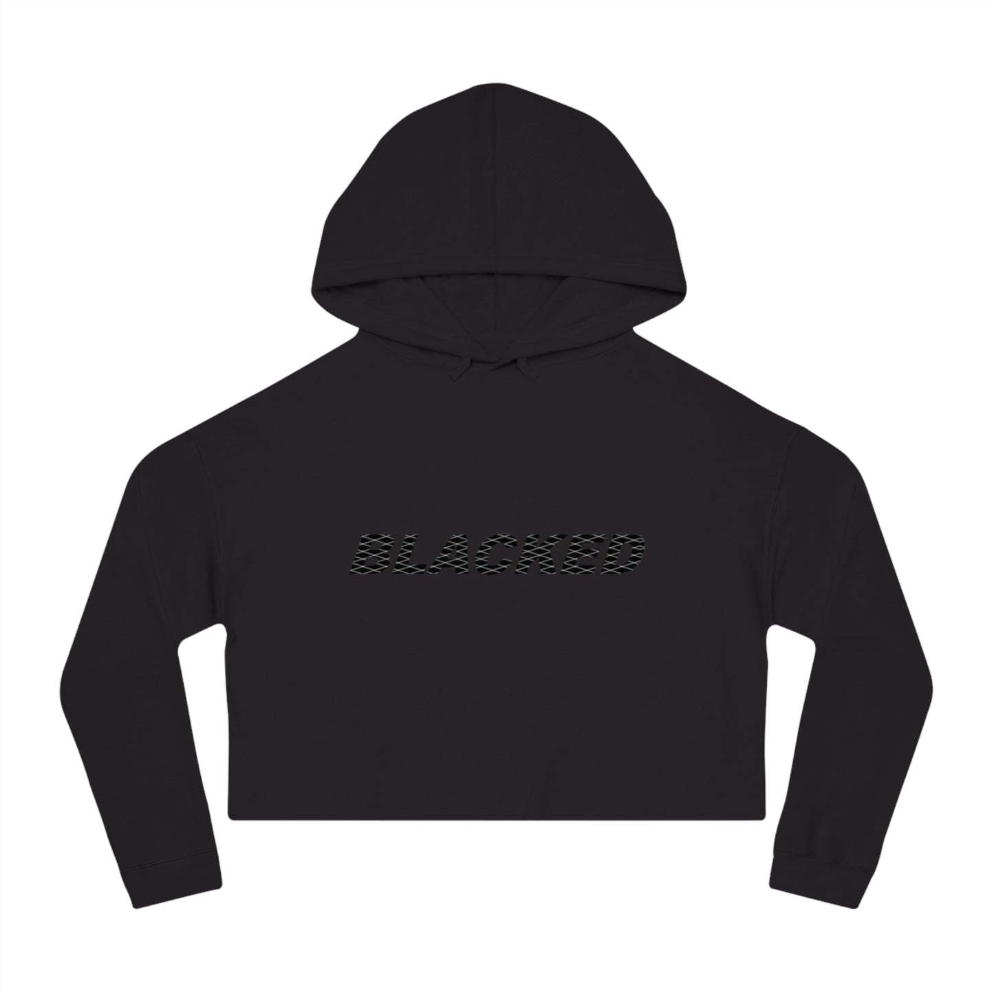 Women’s Cropped Hooded Sweatshirt blacked