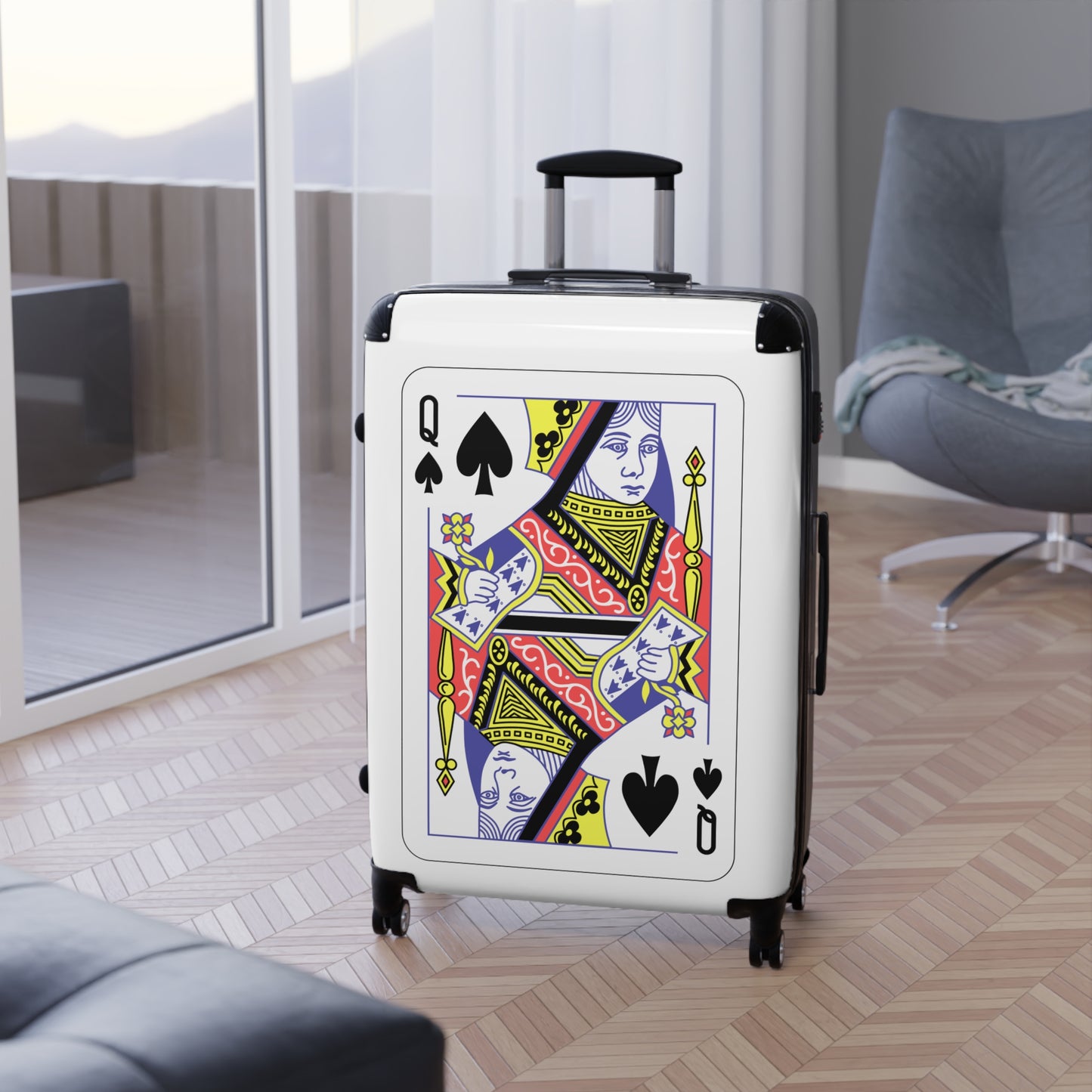 Queen Of Spades Suitcase