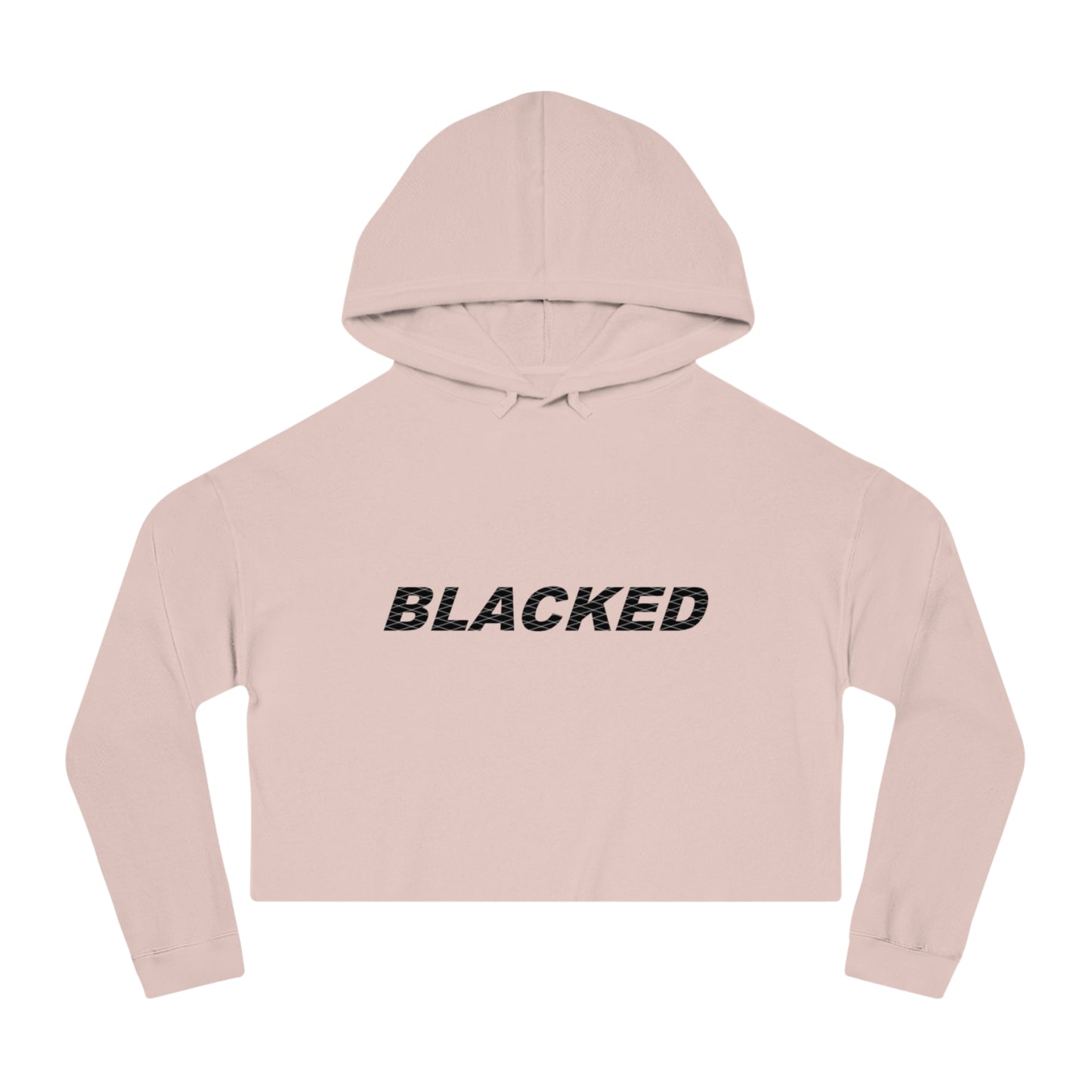 Women’s Cropped Hooded Sweatshirt blacked