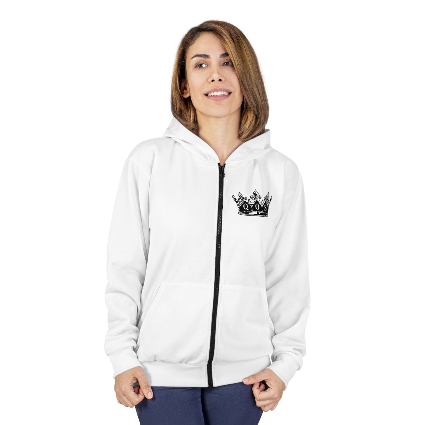 Queen Of Spades Zip Hoodie