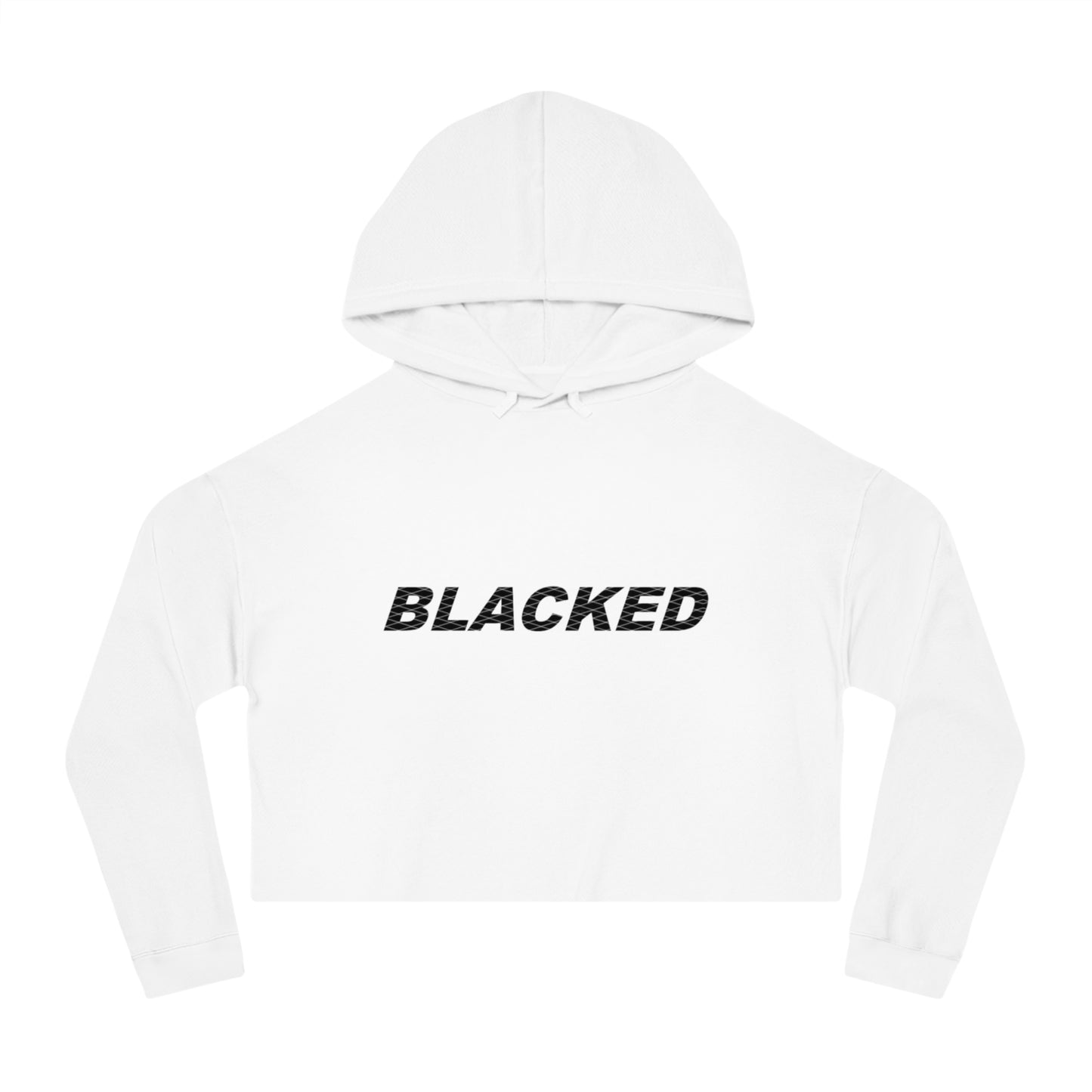 Women’s Cropped Hooded Sweatshirt blacked