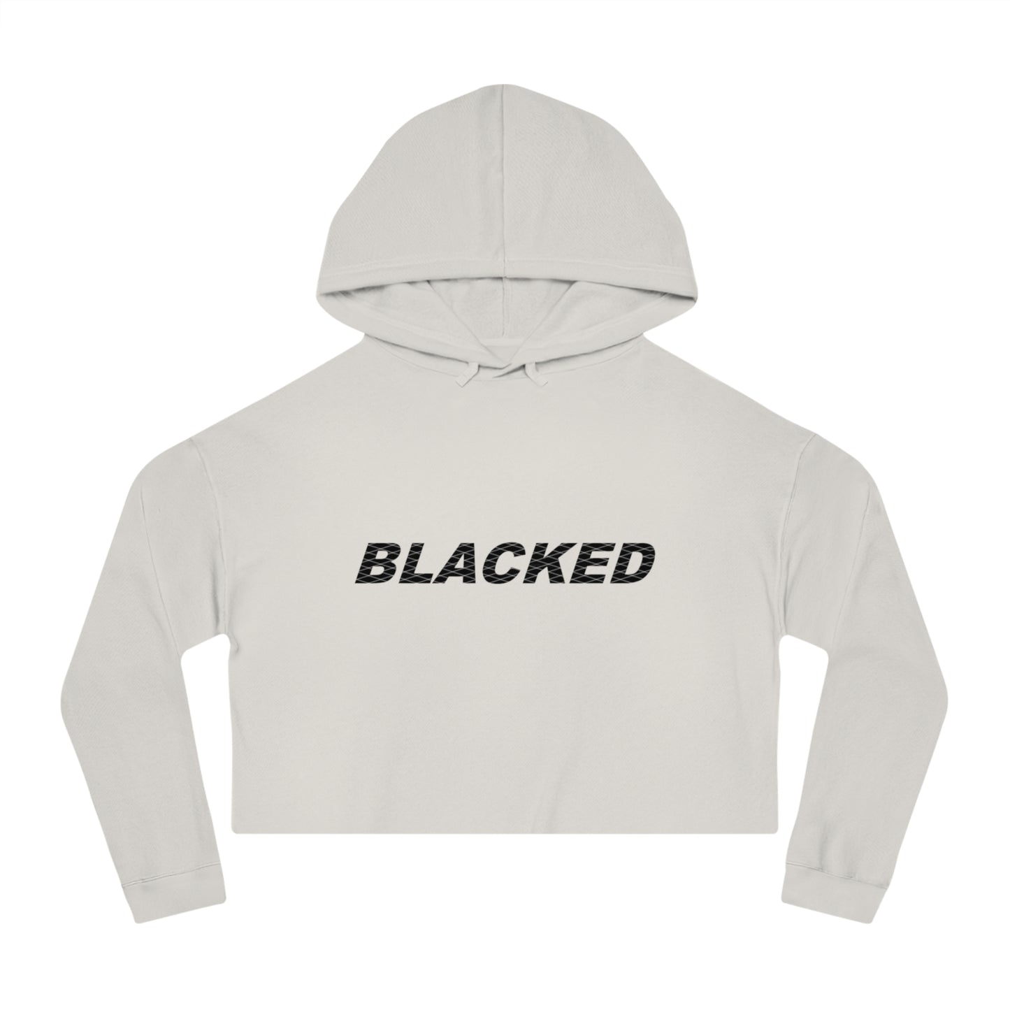 Women’s Cropped Hooded Sweatshirt blacked