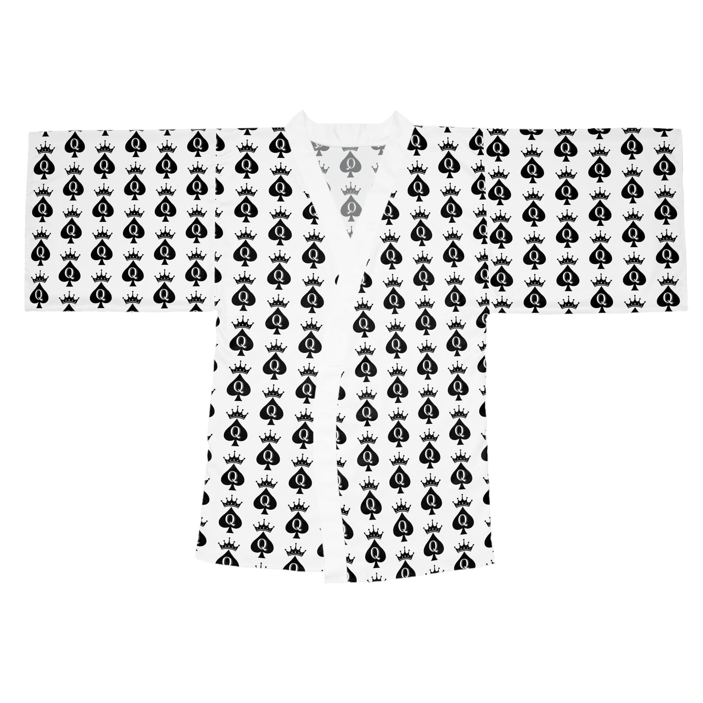 Long Sleeve Kimono Robe Queen Of Spades