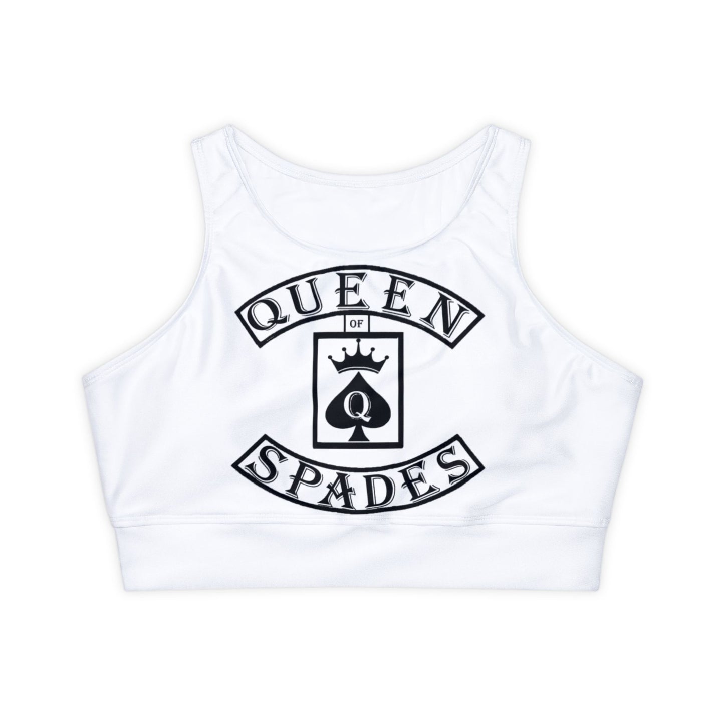 Fully Lined, Padded Sports Bra Queen Of Spades