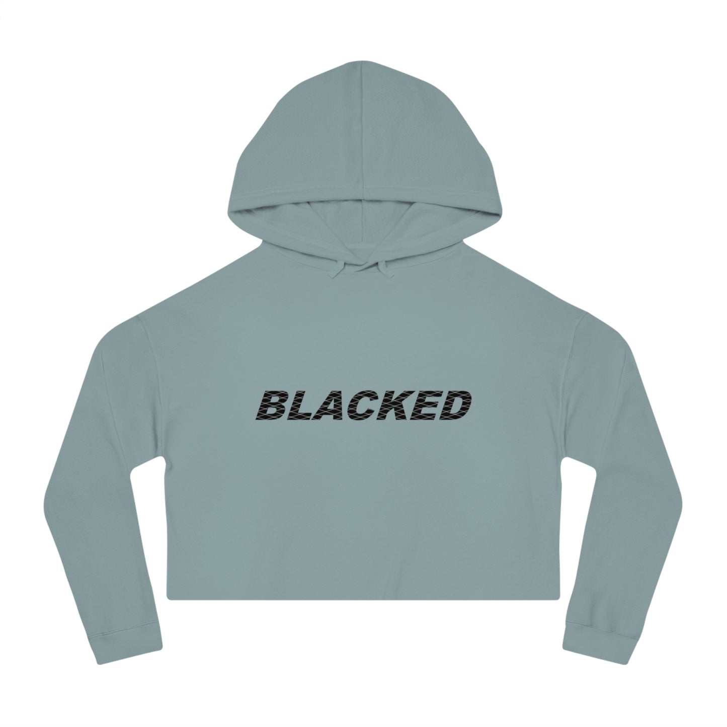 Women’s Cropped Hooded Sweatshirt blacked