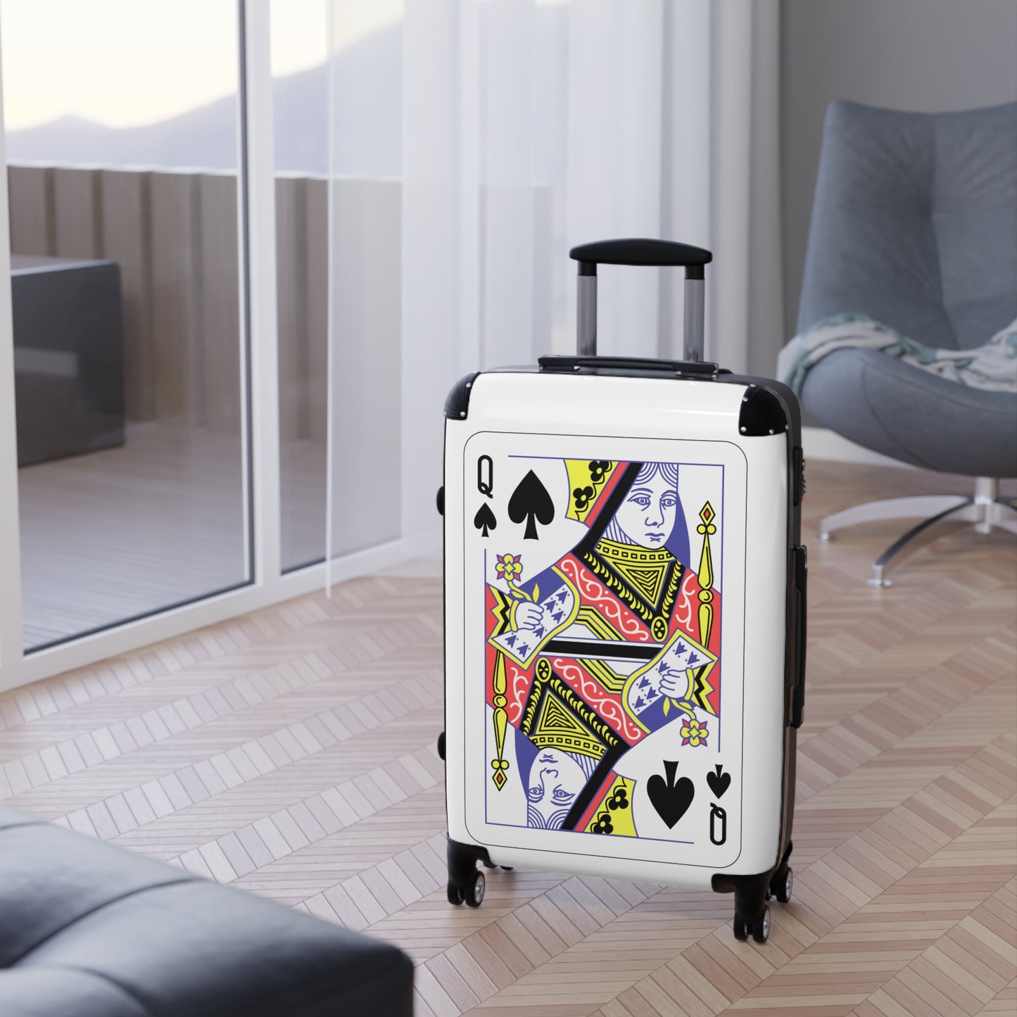 Queen Of Spades Suitcase