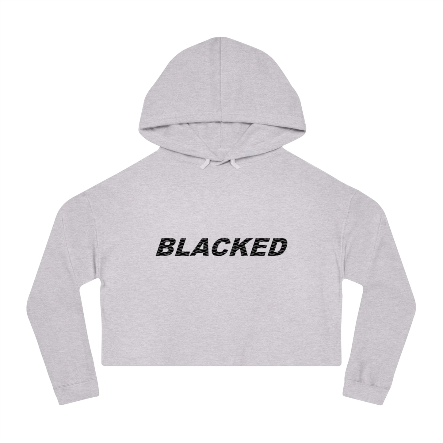 Women’s Cropped Hooded Sweatshirt blacked