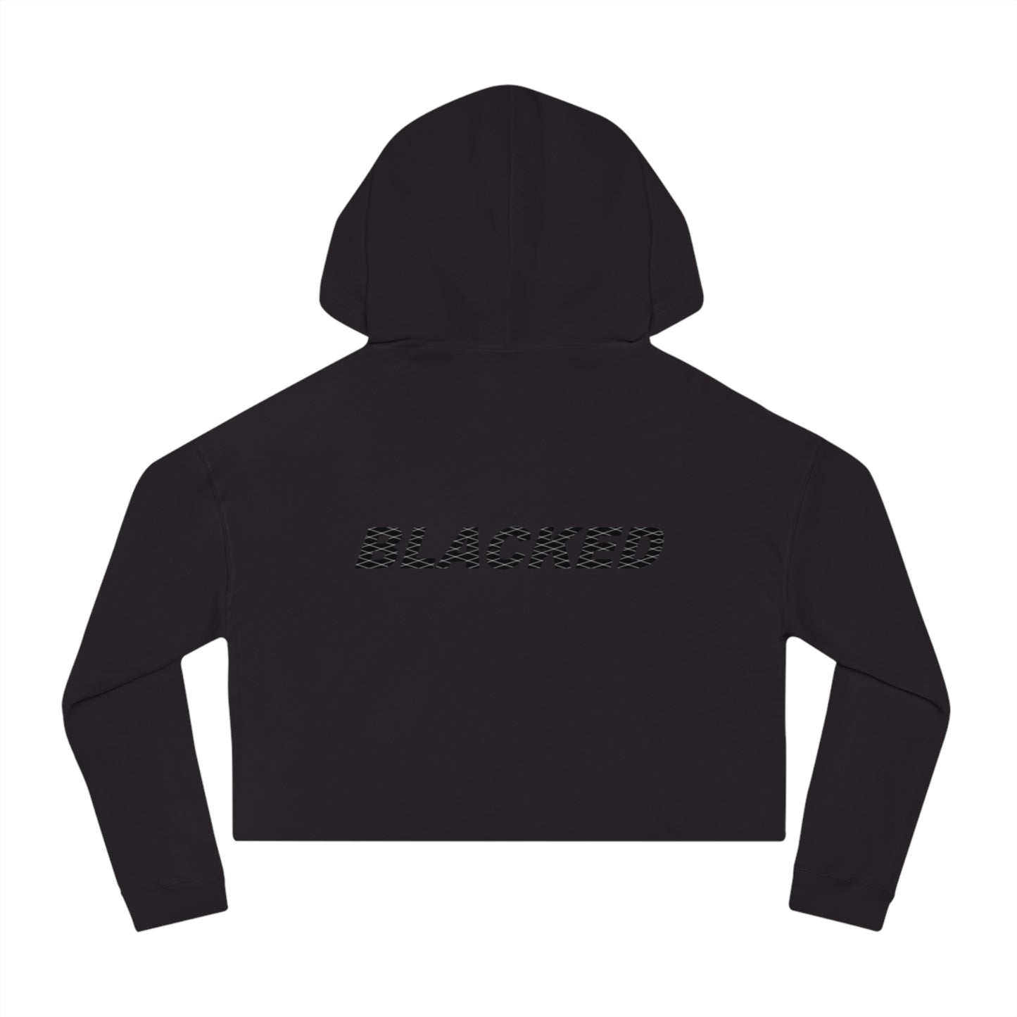 Women’s Cropped Hooded Sweatshirt blacked