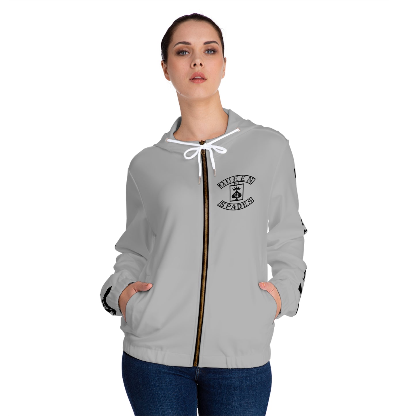 Women’s Full-Zip Hoodie queen of spades