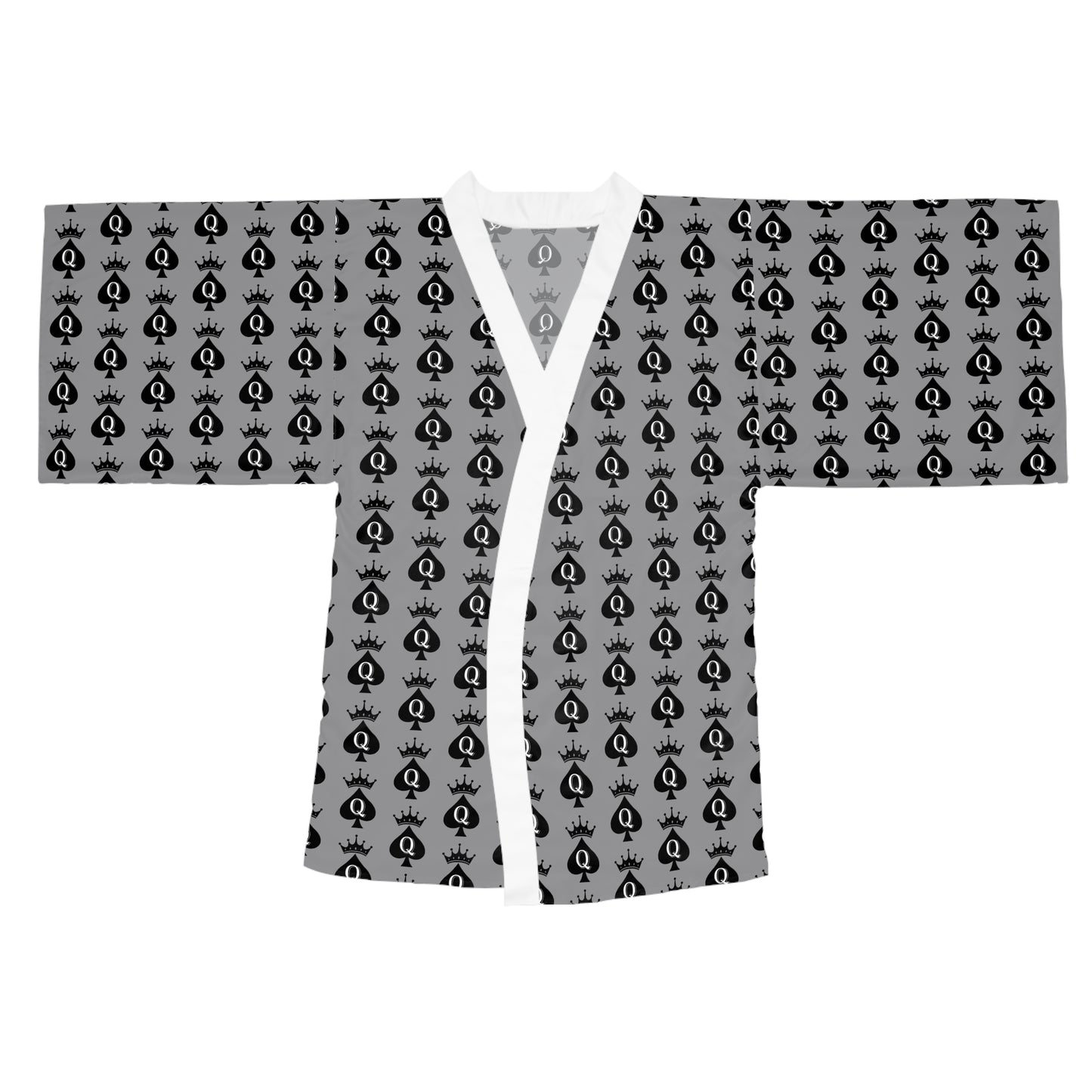 Queen Of Spades Long Sleeve Kimono Robe