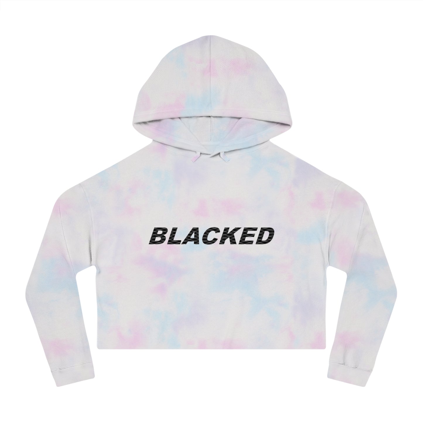 Women’s Cropped Hooded Sweatshirt blacked