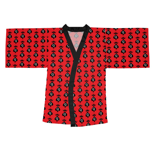 Queen Of Spades Long Sleeve Kimono Robe