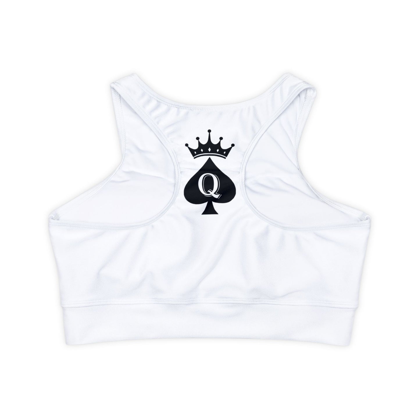 Fully Lined, Padded Sports Bra Queen Of Spades