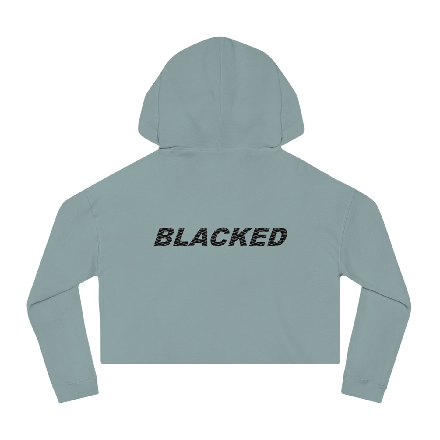 Women’s Cropped Hooded Sweatshirt blacked