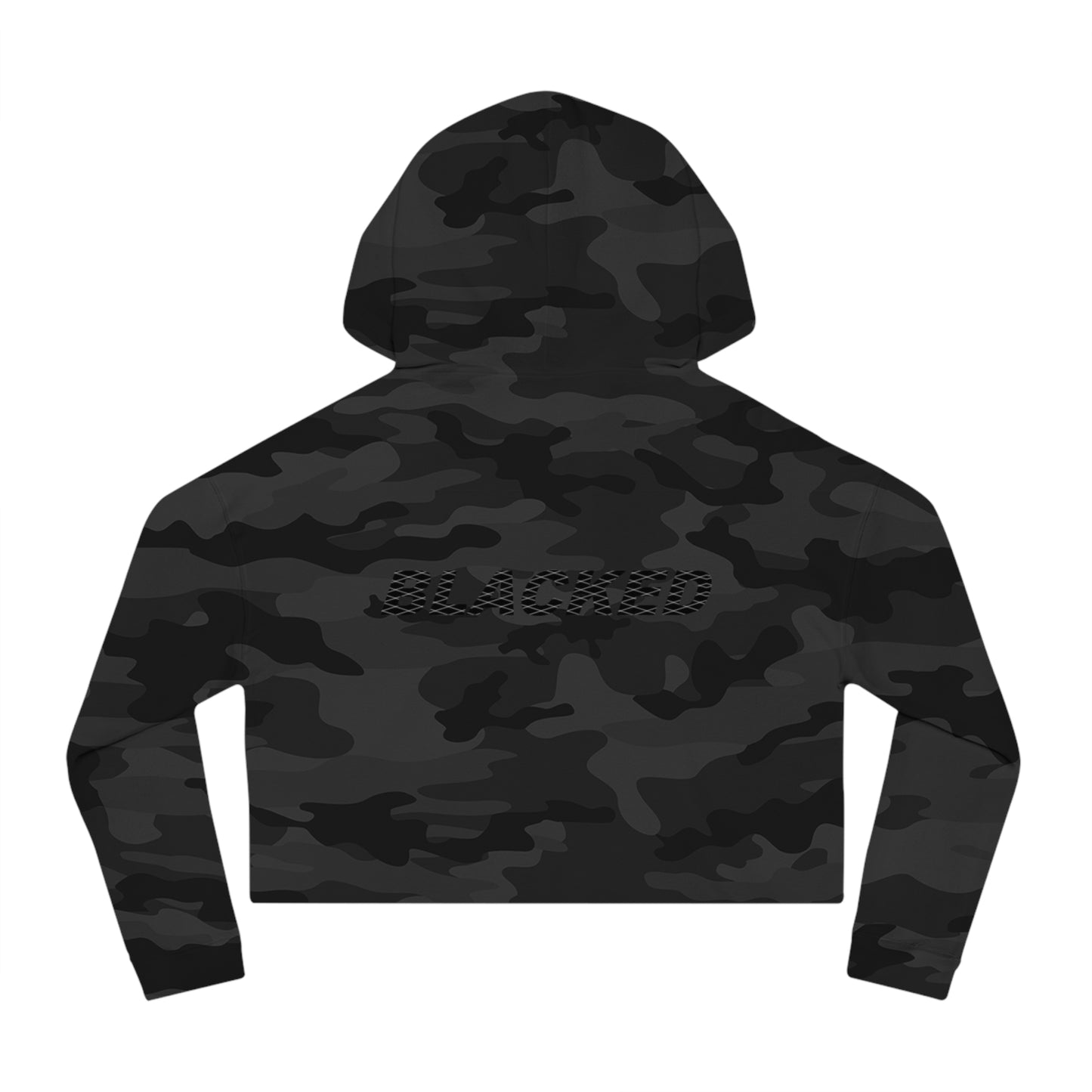 Women’s Cropped Hooded Sweatshirt blacked