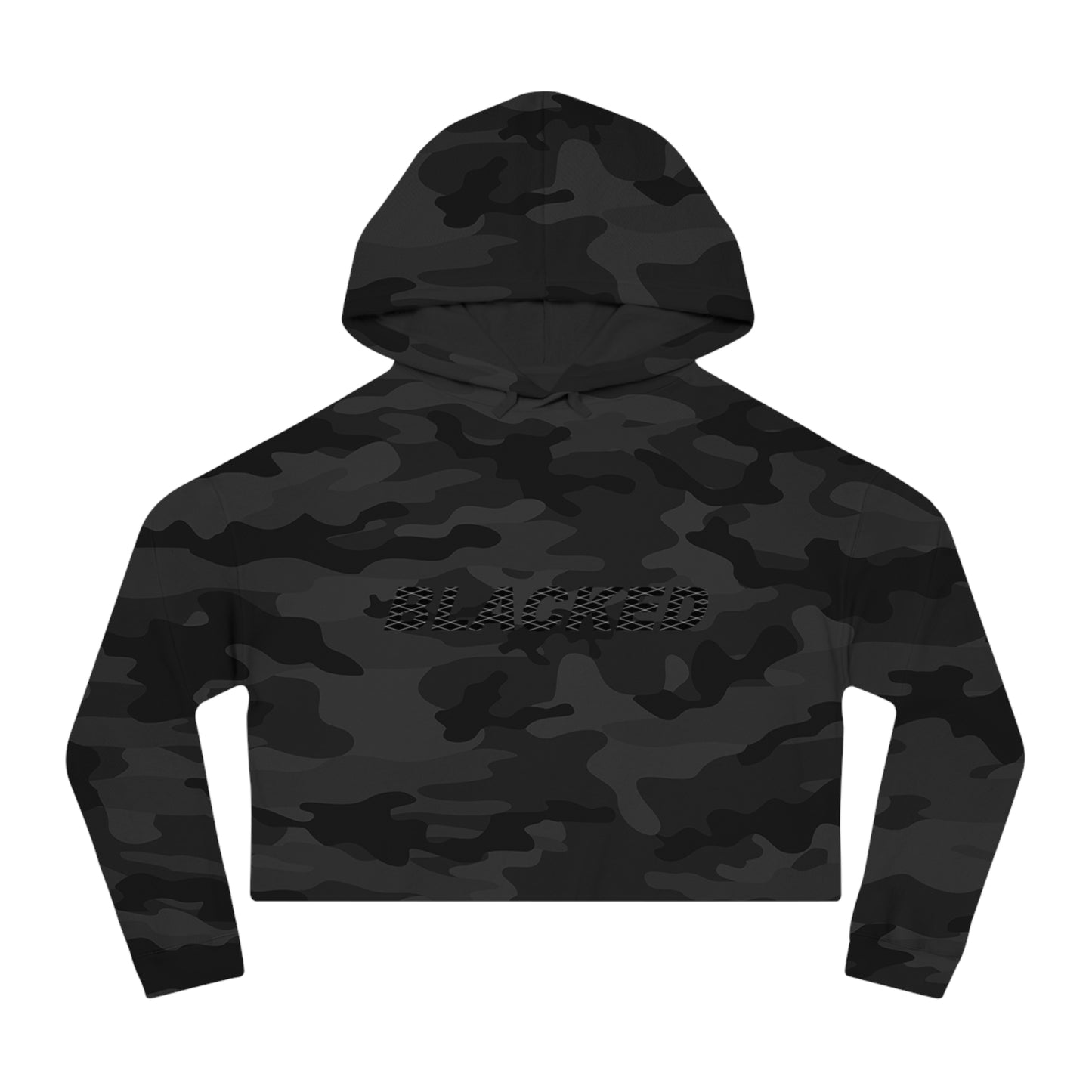 Women’s Cropped Hooded Sweatshirt blacked