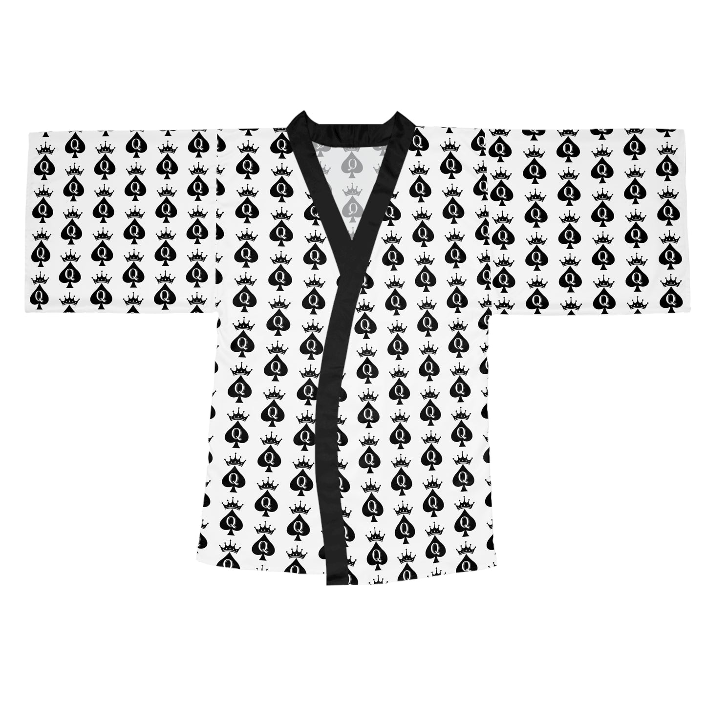 Long Sleeve Kimono Robe Queen Of Spades