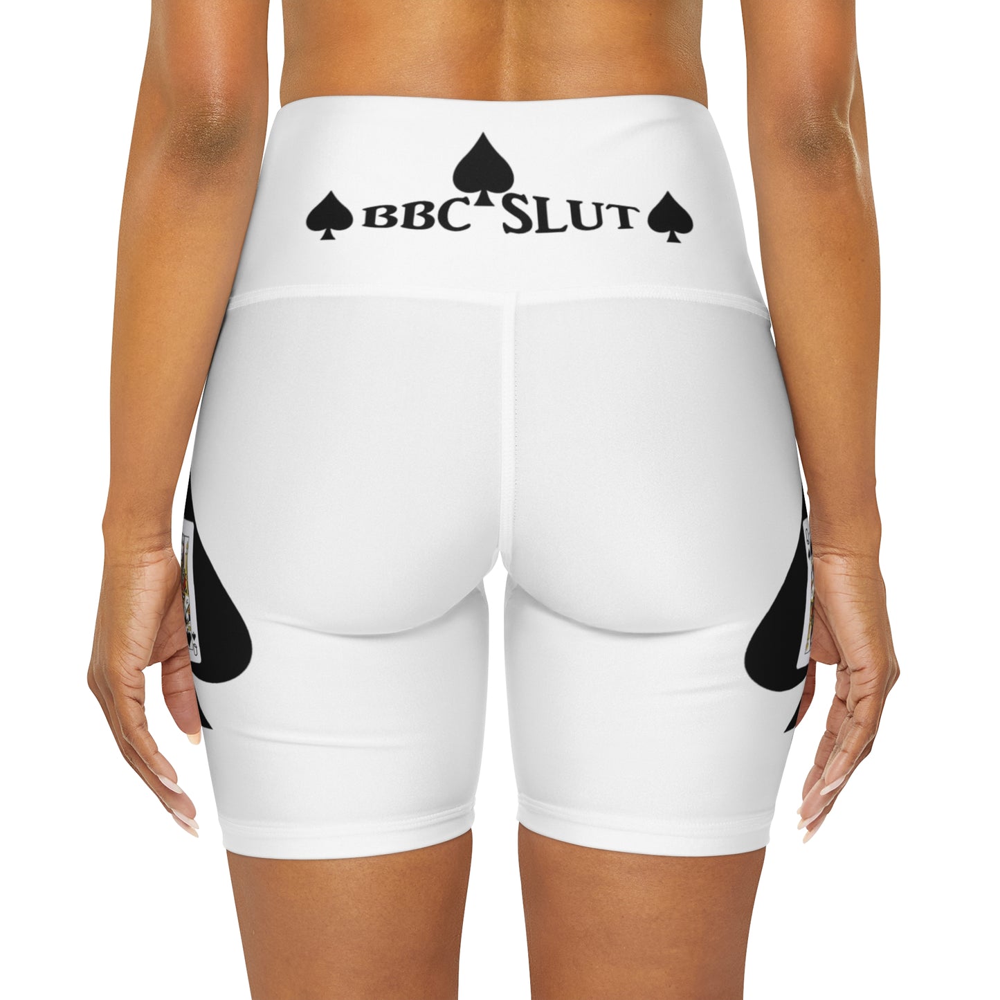 High Waisted Yoga Shorts (AOP)