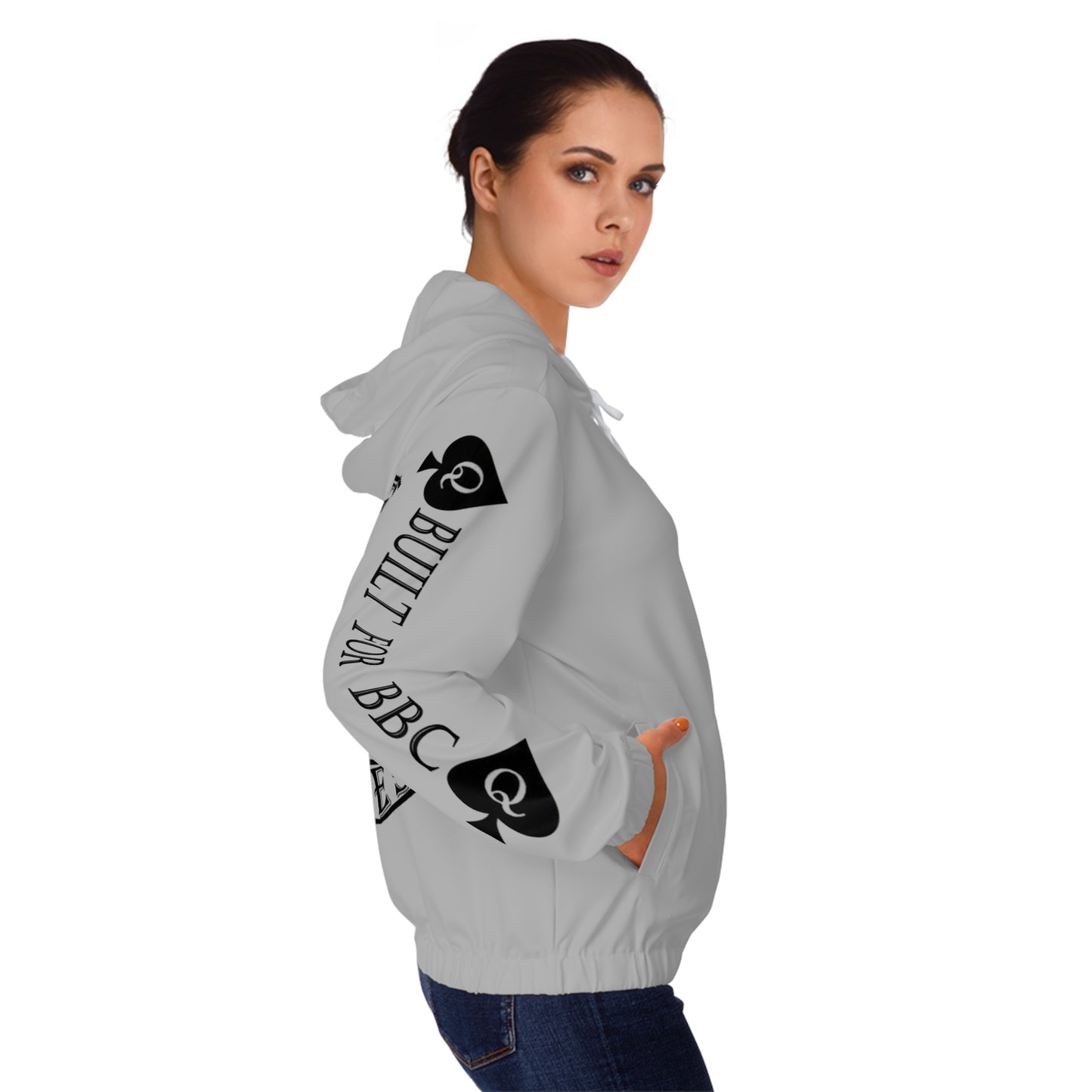 Women’s Full-Zip Hoodie queen of spades