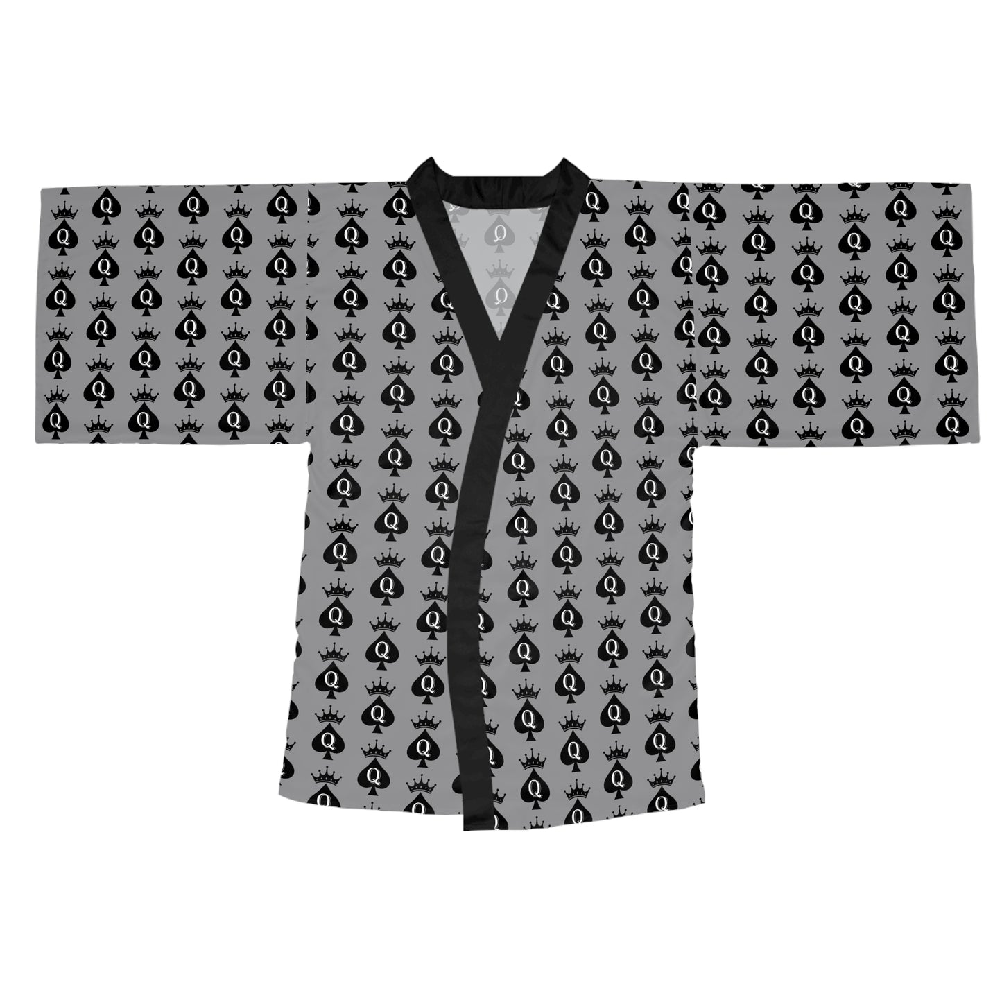 Queen Of Spades Long Sleeve Kimono Robe