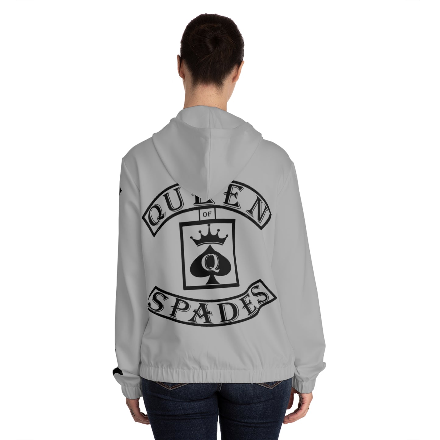 Women’s Full-Zip Hoodie queen of spades